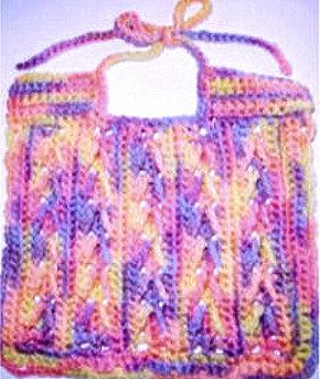 Arrow Stitch Bib