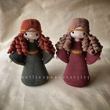 Elowyn the Medieval Girl Fantasy Amigurumi Crochet Doll Pattern