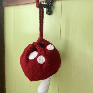 Mushroom Drawstring Purse