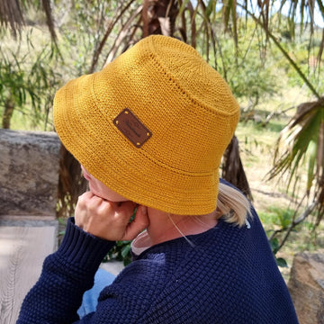 Summer crochet bucket hat for adults and kids crochet pattern H2