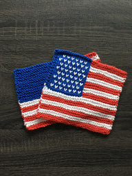United States Flag Dishcloth