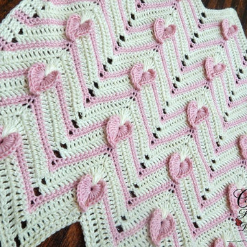 Heartbeat Chevron Afghan