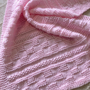 Jesse Baby Blanket in Aran or Chunky