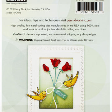 Penny Black Creative Dies - Red Roses 4.3"X2.5"