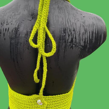 Crochet Halter Neck Top