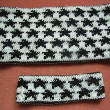 Reversible stardust headband or cowl (double-knitting)/Wendesternchen-Loop oder Stirnband