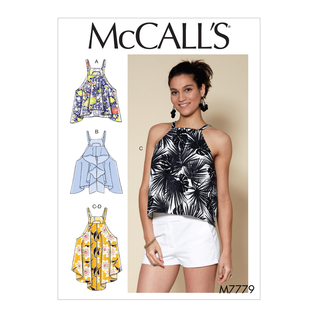 McCall's Misses' Tops M7779 - Sewing Pattern