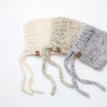 Chunky Pompom Pixie Bonnet Hat Baby Children