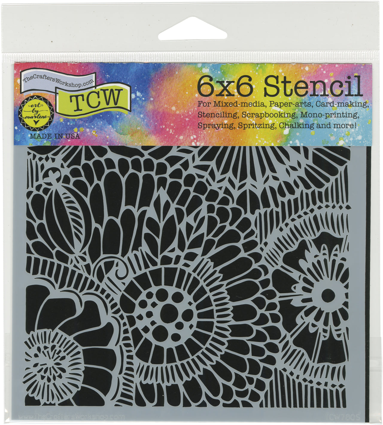 The Crafter's Workshop Crafter's Workshop Template 6"X6" - Botanical Dream