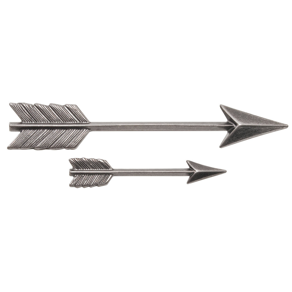 Advantus Idea-Ology Metal Adornments 1.5" & 3" 6/Pkg - Antique Nickel Arrow