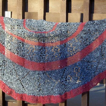 Winter Skies - shawl AND poncho