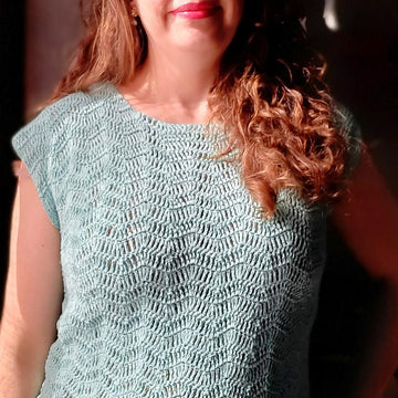 Shiny waves blouse