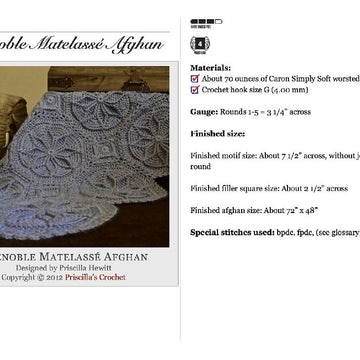 Grenoble Matelassé Afghan