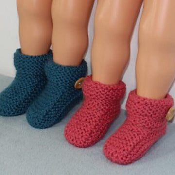 Toddler Chunky Button Cuff Slipper Boots Circular