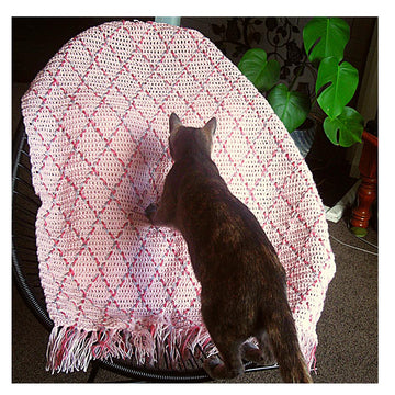 Lace Diamond Baby Blanket
