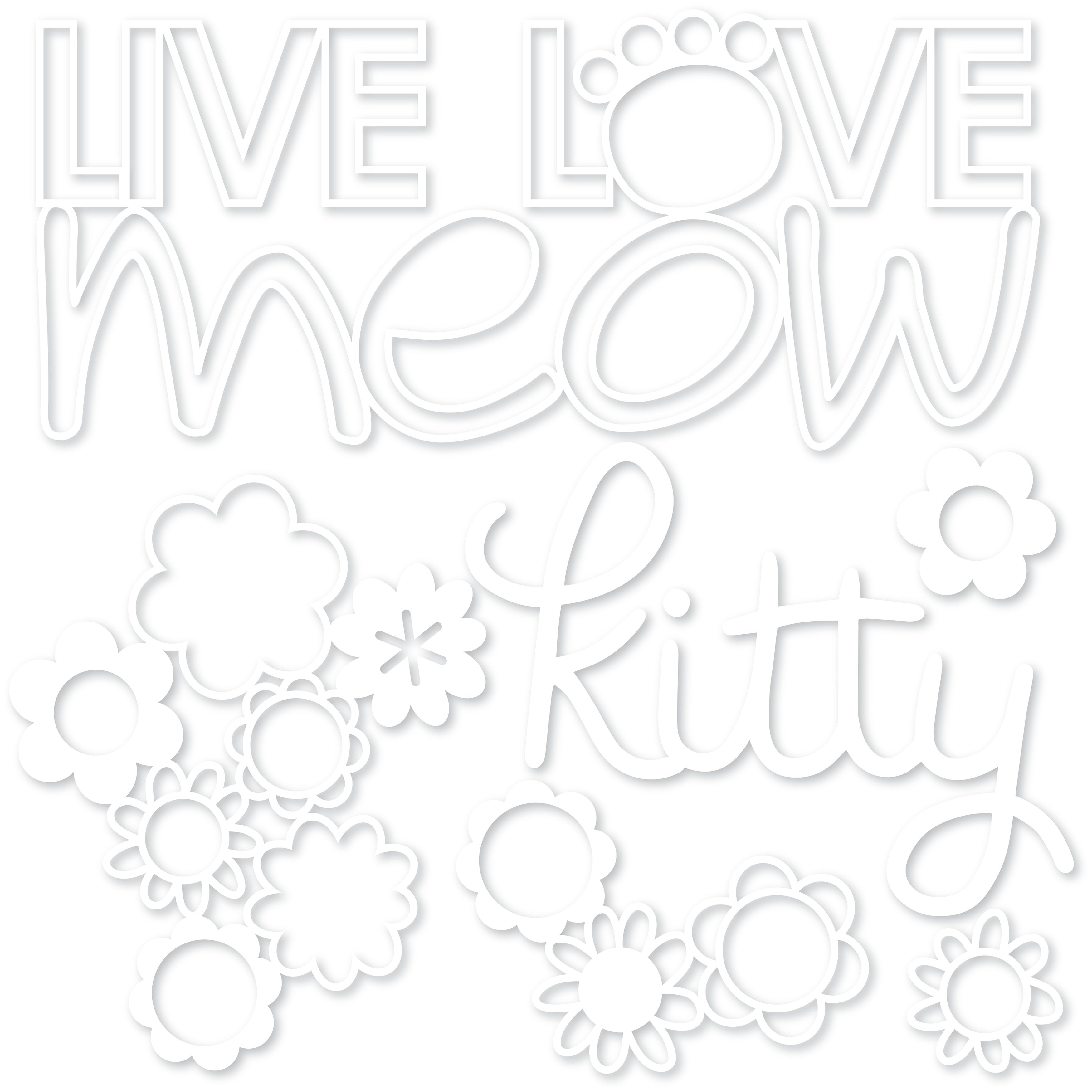 Doodlebug Bella Blvd Chloe Cut-Outs - Live Love Meow
