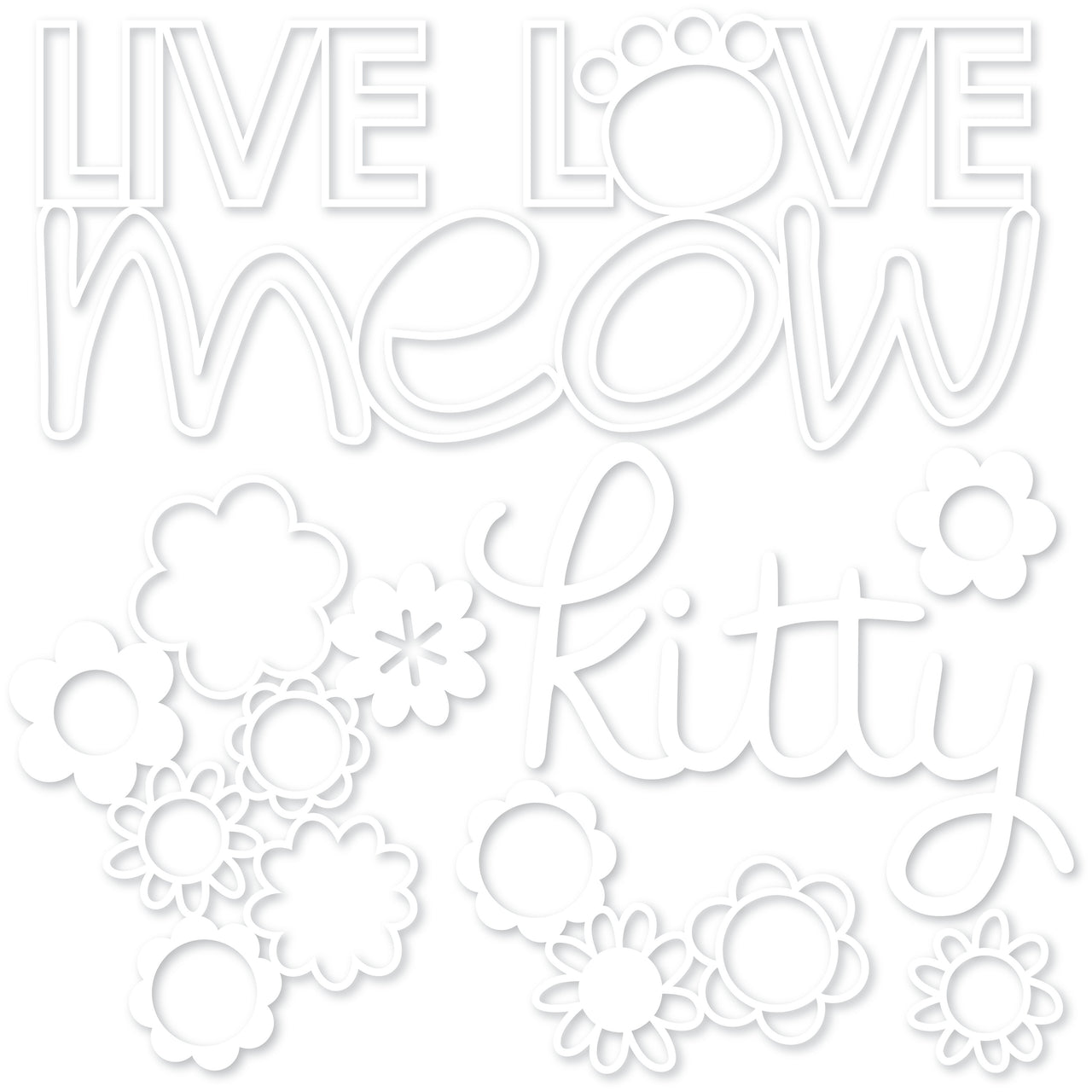 Doodlebug Bella Blvd Chloe Cut-Outs - Live Love Meow