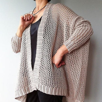 Angelina - easy trendy cardigan (knit)
