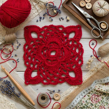 Crochet Square Motif Pattern PDF + Video Tutorial (English Only)