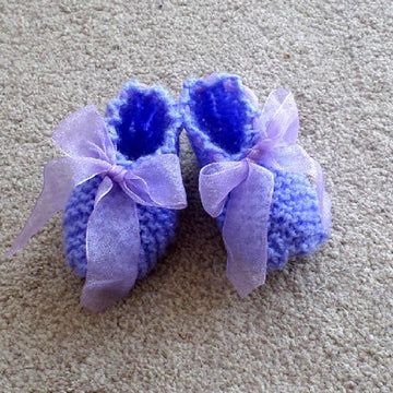 Lavender Bootees