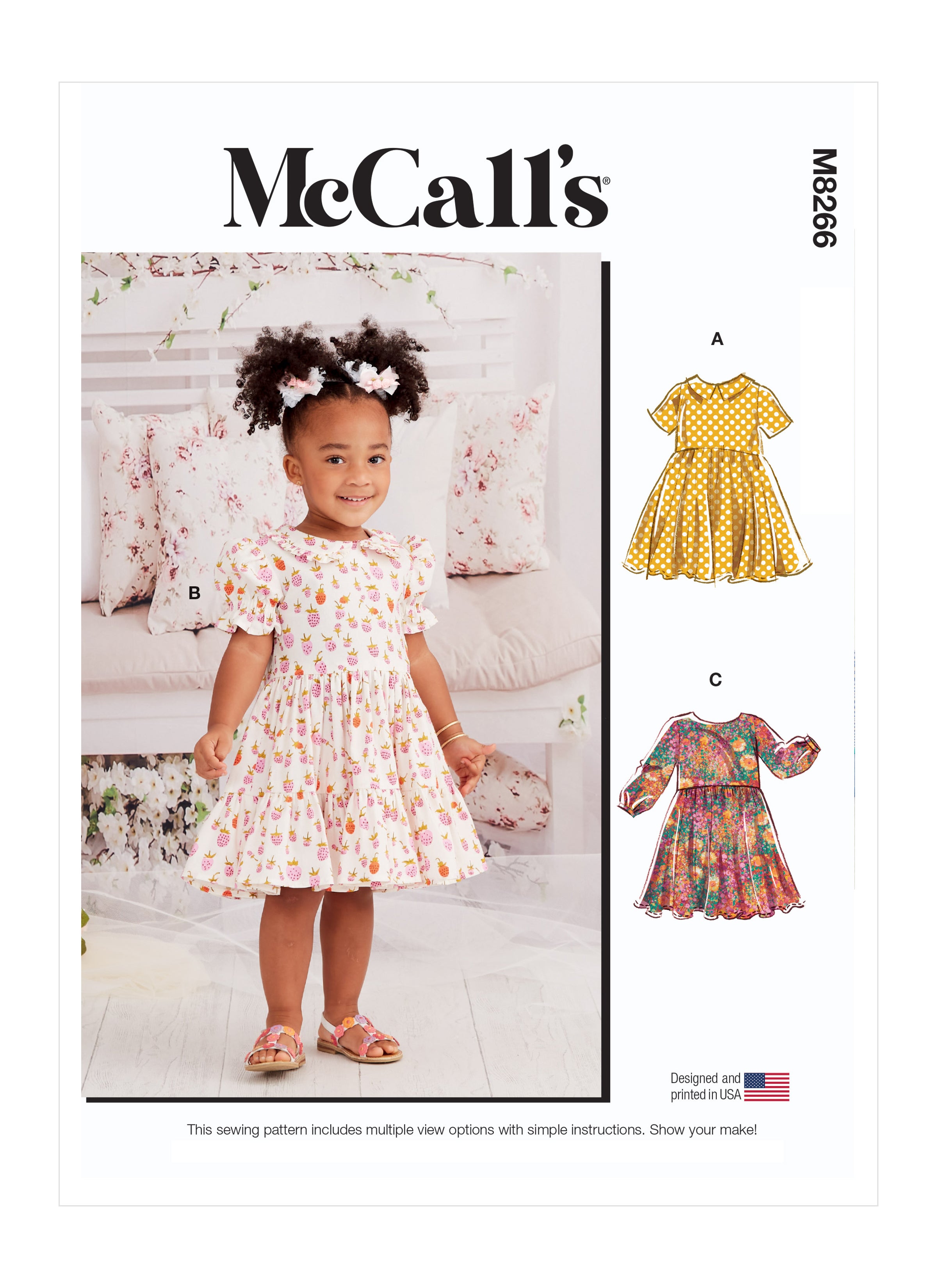 McCall's Toddlers' Dresses M8266 - Sewing Pattern