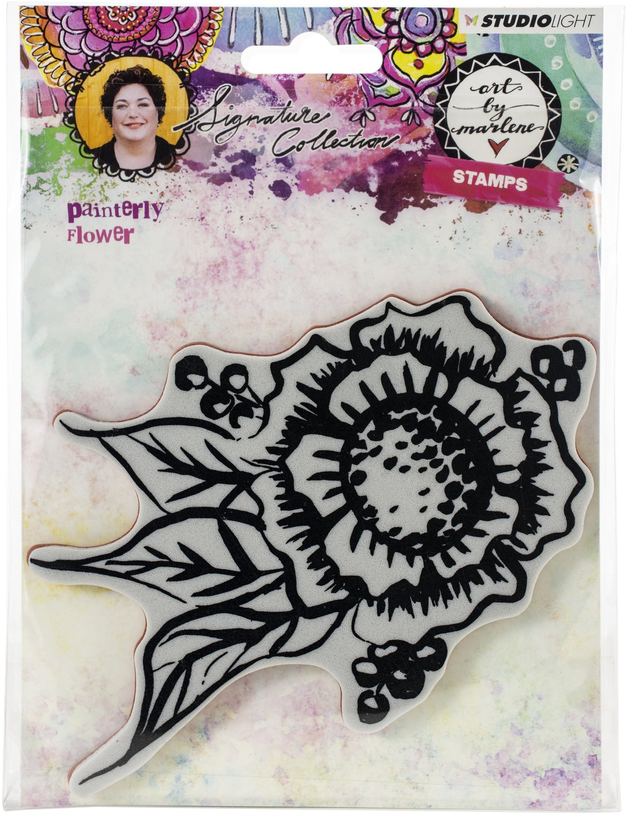 Studio Light Art By Marlene 3.0 Stamps - NR. 32, Painterly Flower