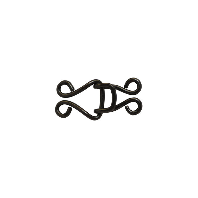 Black Round Hook & Eye