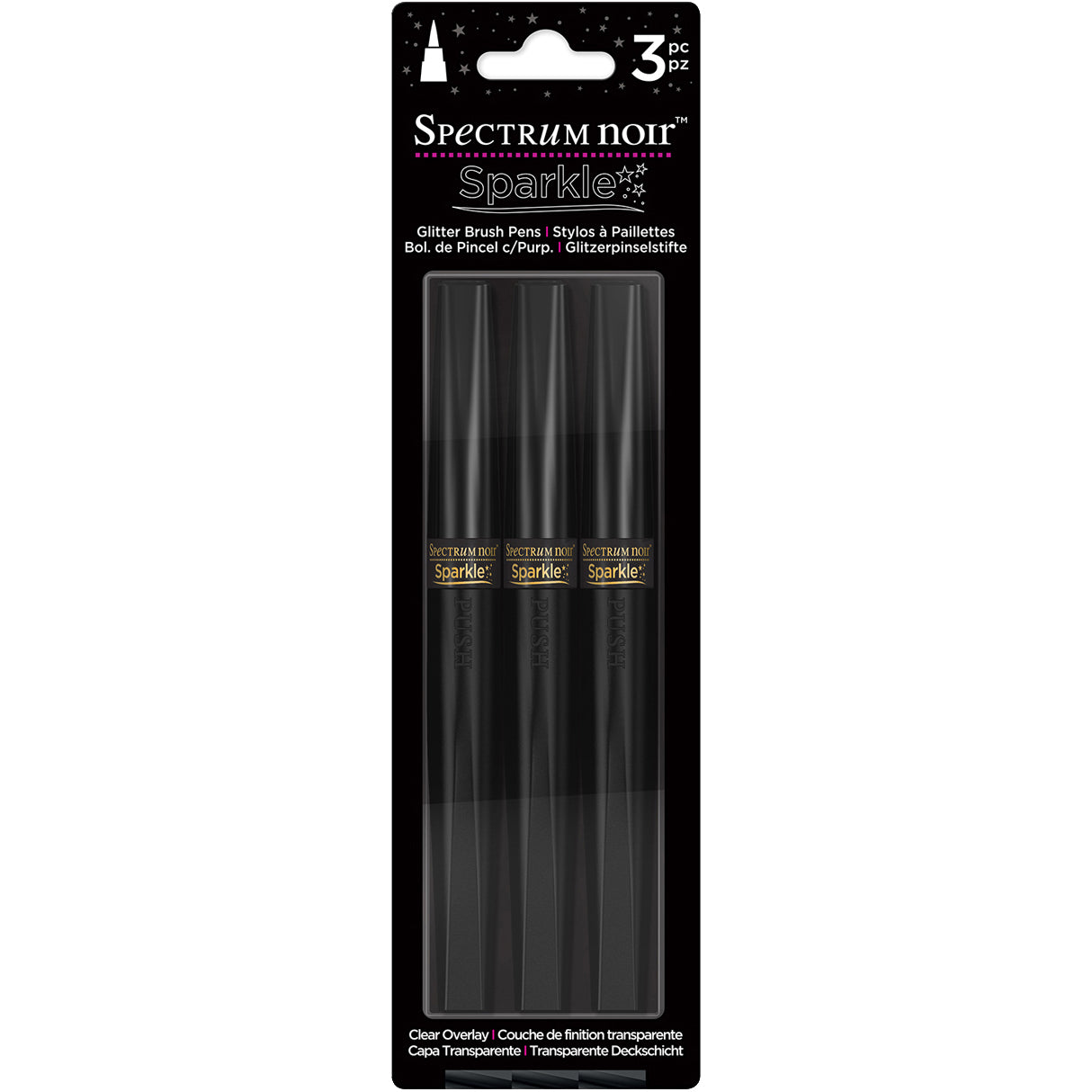 Sparkle by Spectrum Noir Pack of 3 - Clear Overlay
