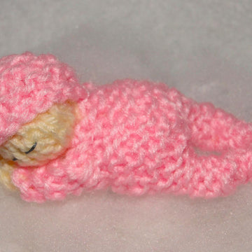 Lovely sleeping baby knitting pattern