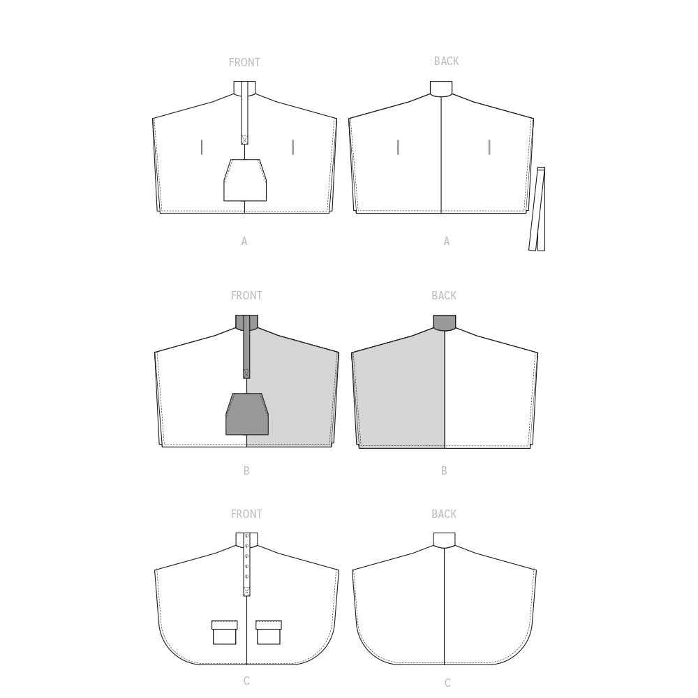 McCall's Misses' Poncho M8347 - Sewing Pattern