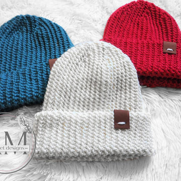 CARTER knit-look fisherman beanie
