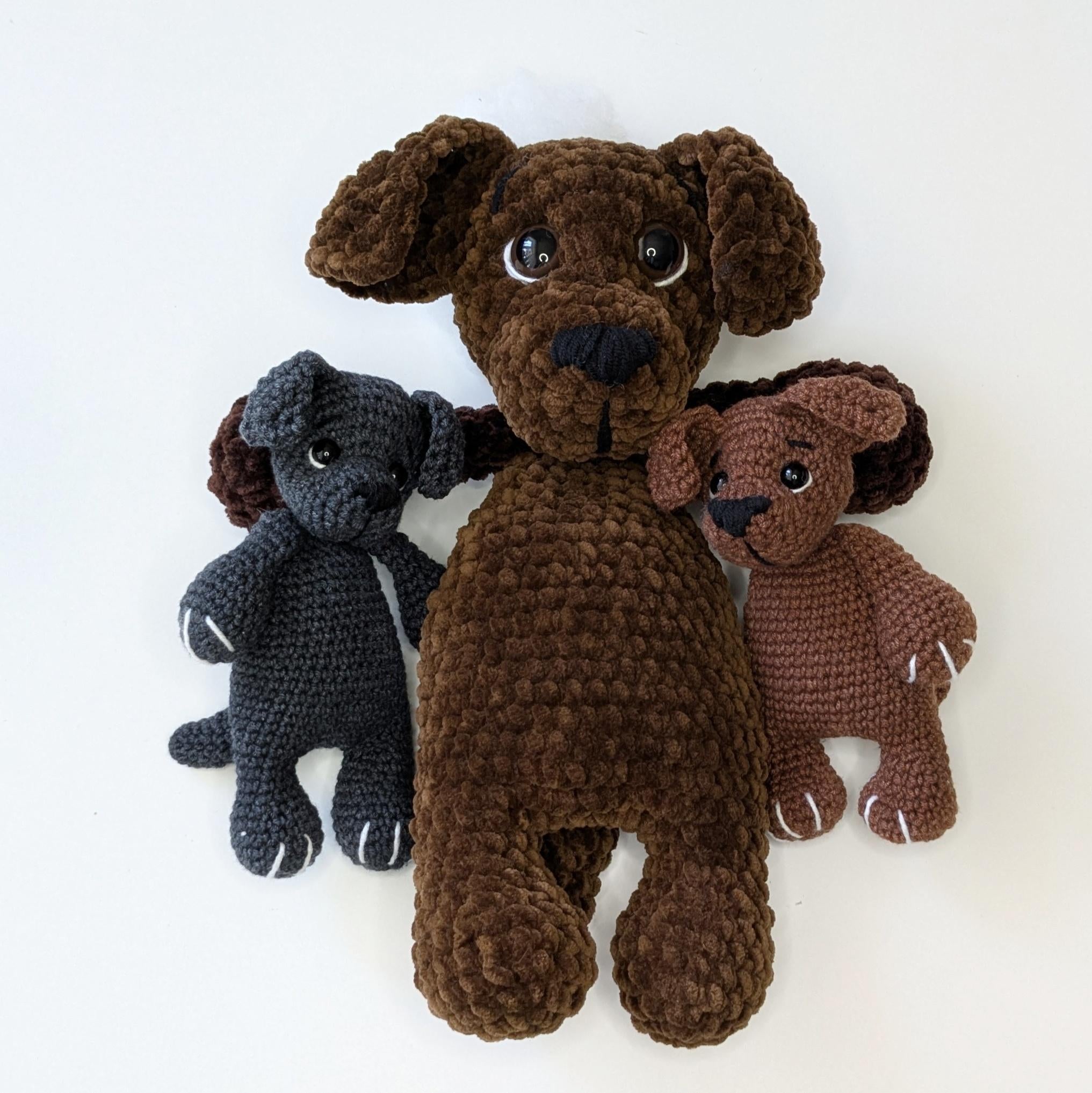 Crochet Dog Baby Snuggler Pattern, Amigurumi Puppy Easy Crochet Plushie