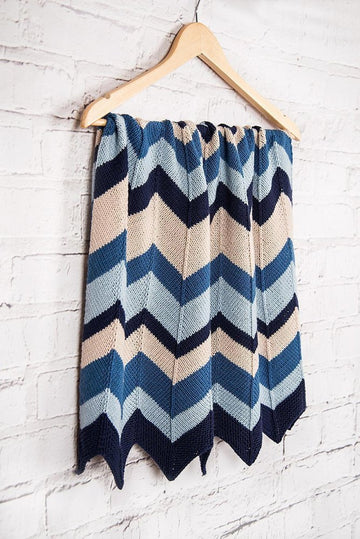 August Baby Blanket by Brixton Purl - MillaMia Naturally Soft Merino 8 Ball Color Pack