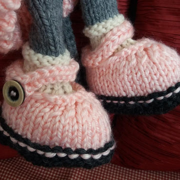 Mary Jane Shoes with Stitching