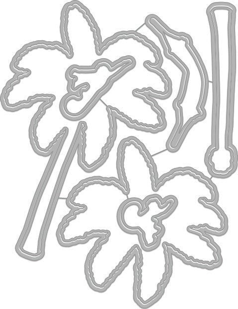 Hero Arts Frame Cut Dies - Color Layering Palm Tree