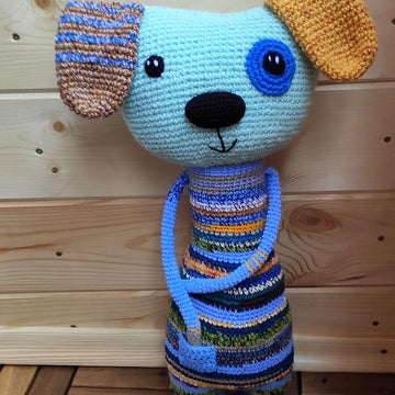 Scrap yarn dog