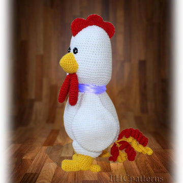 Rooster Crochet Pattern, Chicken Crochet Pattern, Crochet Farm Animals, Alarm Clock Crochet Pattern, Crochet Alarm Clock, Crochet Rooster
