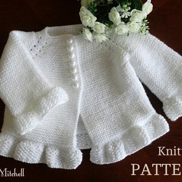 Knitting Baby Cardigan Garter Stitch Baby Bloomers