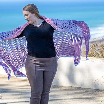 Tulip Chevron Shawl