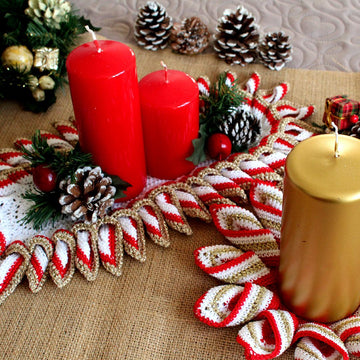 Christmas Swirls decorations Doilies