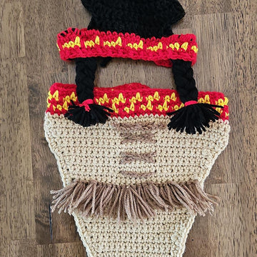 Indian Pet Bandana and Hat