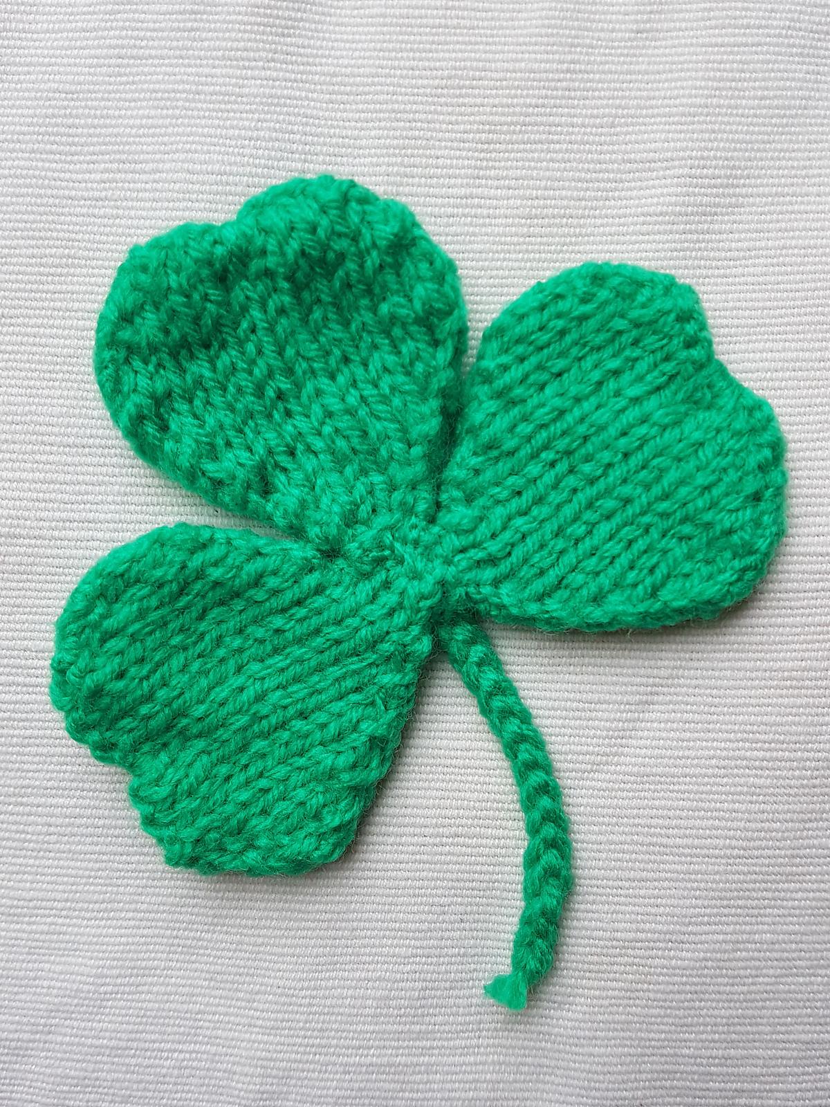 Knitted Shamrock