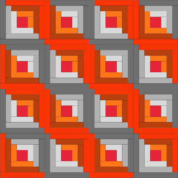 Log-Cabin Quilt Block