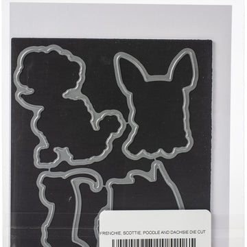 Stamping Bella Cut It Out Dies - Frenchie, Scottie, Poodle & Dachsie