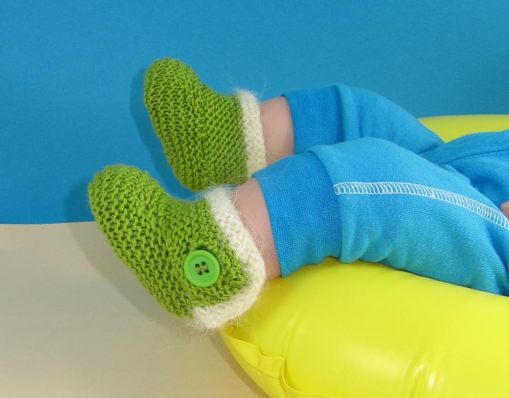Baby Short Fur Trim Booties