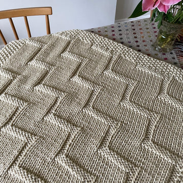 Stepping Up baby blanket