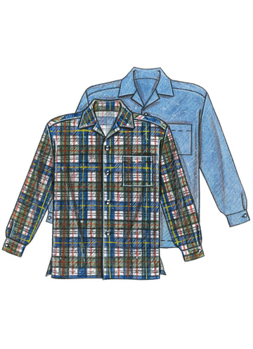 McCall's Children's/Boys' Shirt, Vest and Pull-On Pants M6222 - Sewing Pattern