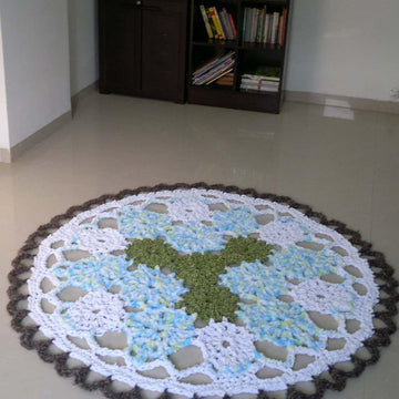 Crochet Doily Rug Pattern Earth Mandala