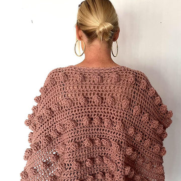 Oversized Popcorn Poncho