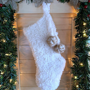 Faux Fur Christmas Stocking